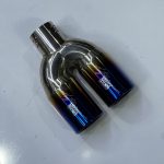 سر اگزوز rc دو لول هفت رنگ استیل hks