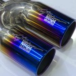 سر اگزوز rc دو لول هفت رنگ استیل hks - Image 2
